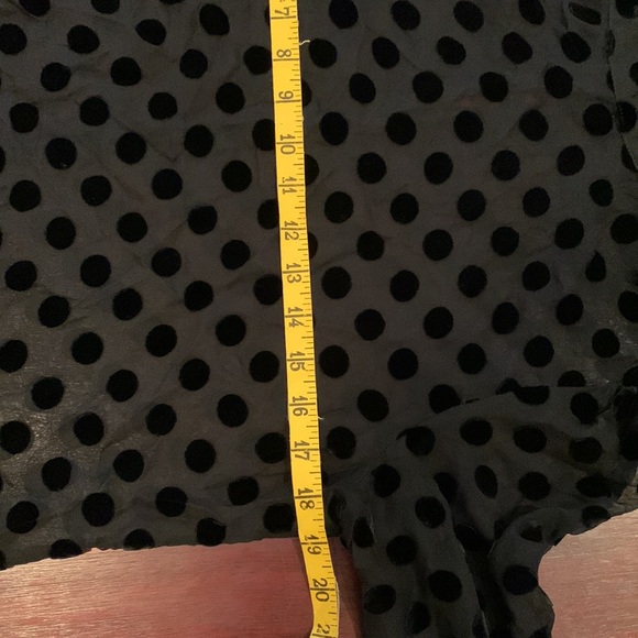 STONE COLD FOX Shimo Dress Velvet Dots Black Sheer Short Event Coquette Mini - Picture 8 of 9